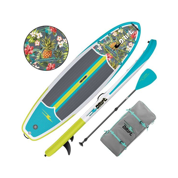 Drift Inflatable 10'8" SUP with Paddle, Pump, Leash, and Bag - Image 3